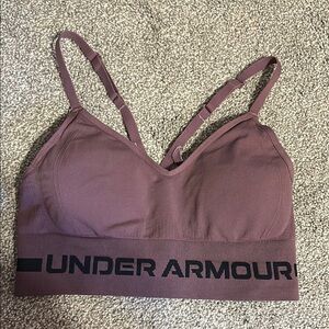 Under Armour Purple Sports Bra Seamless Design Medium Support